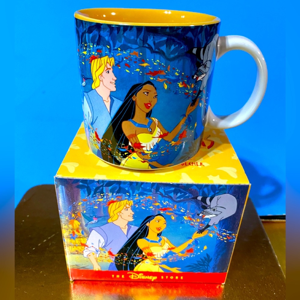 DISNEY STORE EXCLUSIVE 90’s NWT POCAHONTAS COLORS OF THE WIND COLLECTIBLE MUG